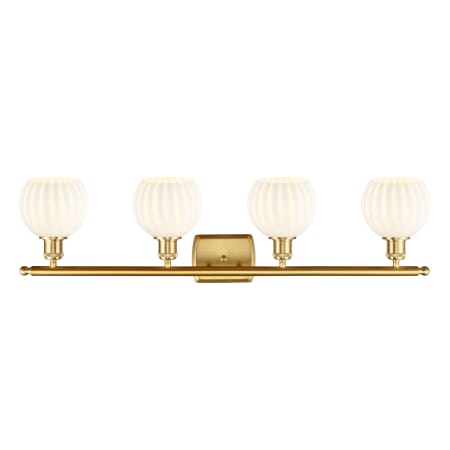 A large image of the Innovations Lighting 516-4W-9-36-White Venetian-Bathroom Vanity Light Alternate Image