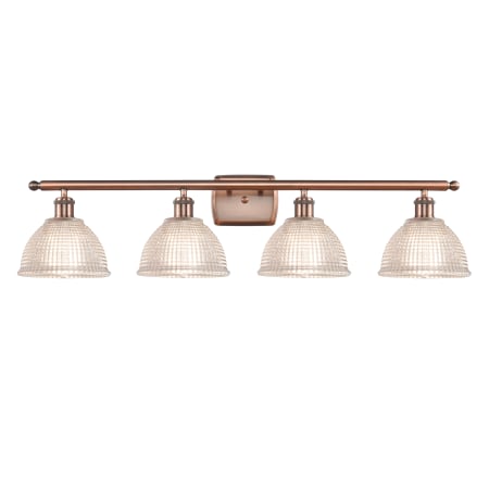 A large image of the Innovations Lighting 516-4W Arietta Antique Copper / Clear