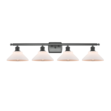 A large image of the Innovations Lighting 516-4W Orwell Matte Black / Matte White