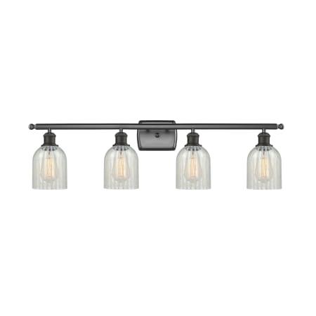 A large image of the Innovations Lighting 516-4W Caledonia Oil Rubbed Bronze / Mouchette