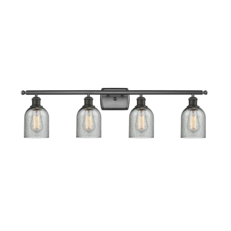 A large image of the Innovations Lighting 516-4W Caledonia Oil Rubbed Bronze / Charcoal