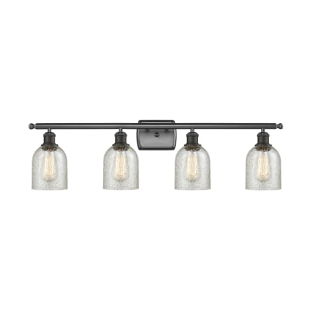 A large image of the Innovations Lighting 516-4W Caledonia Oil Rubbed Bronze / Mica