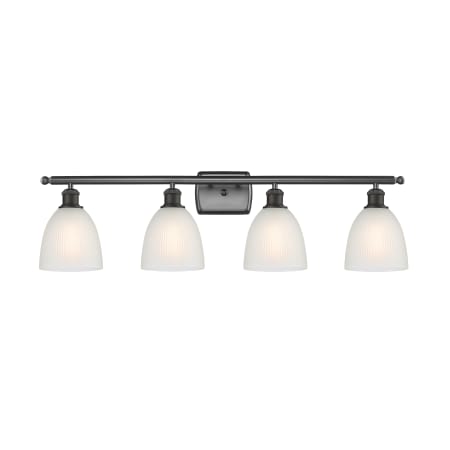 A large image of the Innovations Lighting 516-4W Castile Oil Rubbed Bronze / White