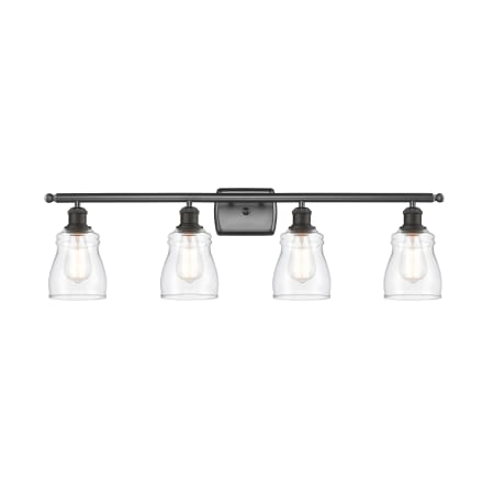 A large image of the Innovations Lighting 516-4W Ellery Oil Rubbed Bronze / Clear