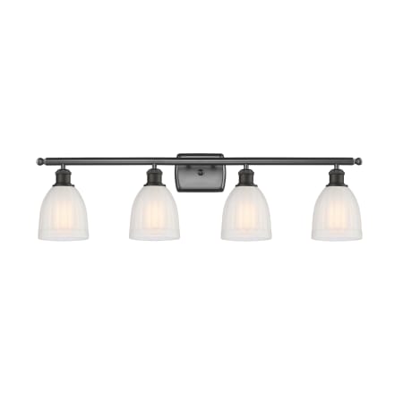 A large image of the Innovations Lighting 516-4W Brookfield Oil Rubbed Bronze / White