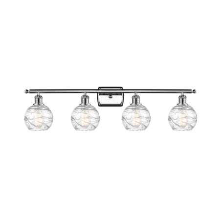 A large image of the Innovations Lighting 516-4W Small Deco Swirl Polished Chrome / Clear