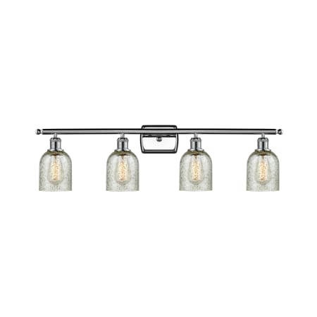 A large image of the Innovations Lighting 516-4W Caledonia Polished Chrome / Mica