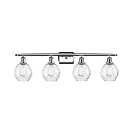 A large image of the Innovations Lighting 516-4W Small Waverly Polished Chrome / Clear