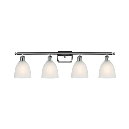 A large image of the Innovations Lighting 516-4W Castile Polished Chrome / White