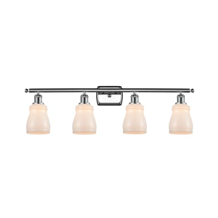 A large image of the Innovations Lighting 516-4W Ellery Polished Chrome / White