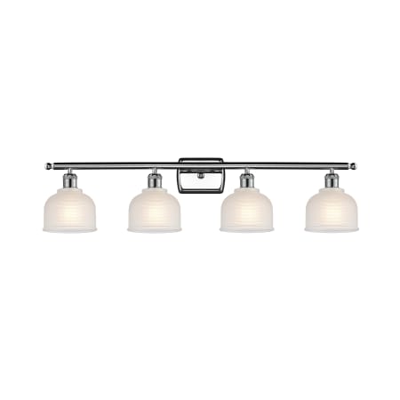 A large image of the Innovations Lighting 516-4W Dayton Polished Chrome / White