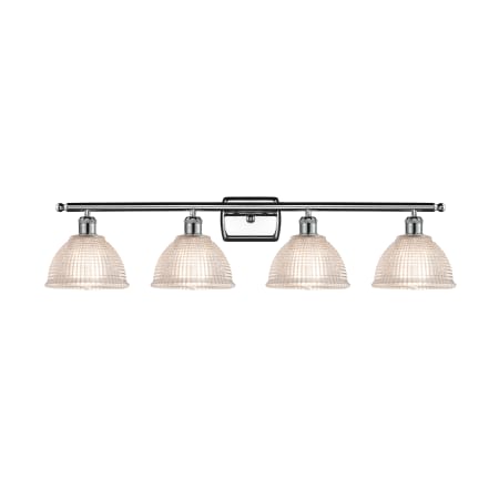 A large image of the Innovations Lighting 516-4W Arietta Polished Chrome / Clear