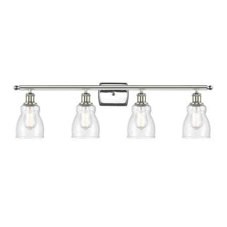 A large image of the Innovations Lighting 516-4W Ellery Polished Nickel / Seedy