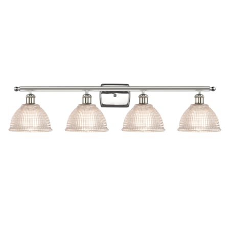 A large image of the Innovations Lighting 516-4W Arietta Polished Nickel / Clear