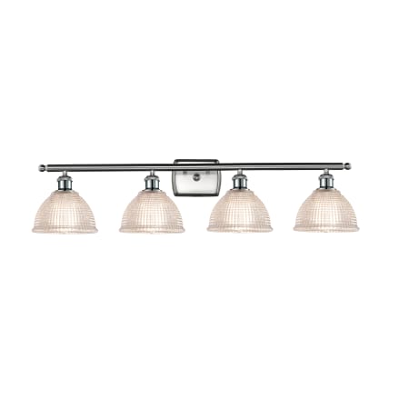 A large image of the Innovations Lighting 516-4W Arietta Brushed Satin Nickel / Clear