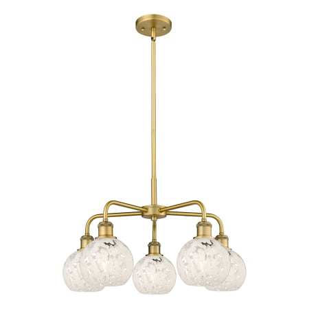 A large image of the Innovations Lighting 516-5C-14-24-White Mouchette-Indoor Chandelier Alternate Image