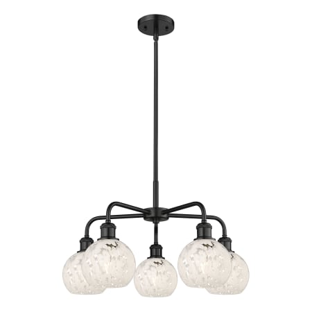 A large image of the Innovations Lighting 516-5C-14-24-White Mouchette-Indoor Chandelier Alternate Image