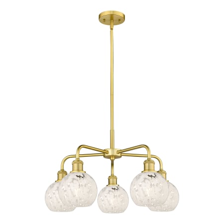 A large image of the Innovations Lighting 516-5C-14-24-White Mouchette-Indoor Chandelier Alternate Image