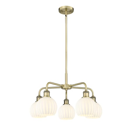 A large image of the Innovations Lighting 516-5C-14-24-White Venetian-Indoor Chandelier Alternate Image