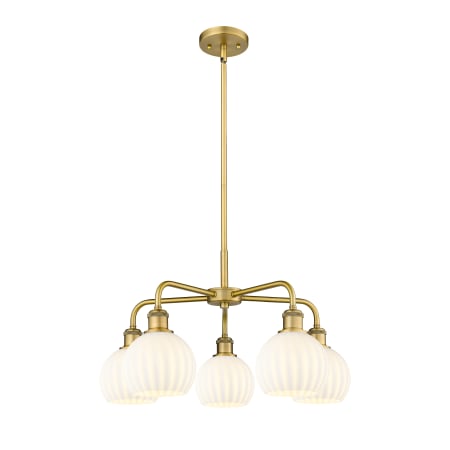 A large image of the Innovations Lighting 516-5C-14-24-White Venetian-Indoor Chandelier Alternate Image