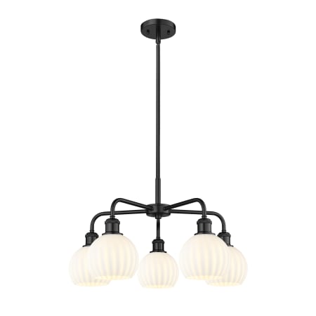 A large image of the Innovations Lighting 516-5C-14-24-White Venetian-Indoor Chandelier Alternate Image