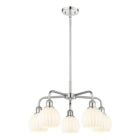 A large image of the Innovations Lighting 516-5C-14-24-White Venetian-Indoor Chandelier Alternate Image