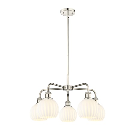 A large image of the Innovations Lighting 516-5C-14-24-White Venetian-Indoor Chandelier Alternate Image