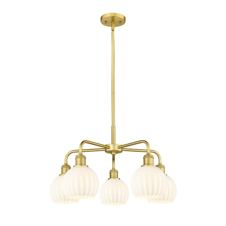 A large image of the Innovations Lighting 516-5C-14-24-White Venetian-Indoor Chandelier Alternate Image