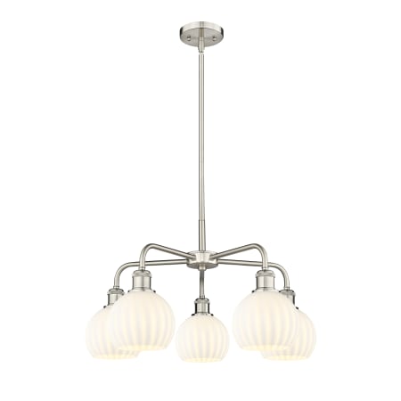 A large image of the Innovations Lighting 516-5C-14-24-White Venetian-Indoor Chandelier Alternate Image