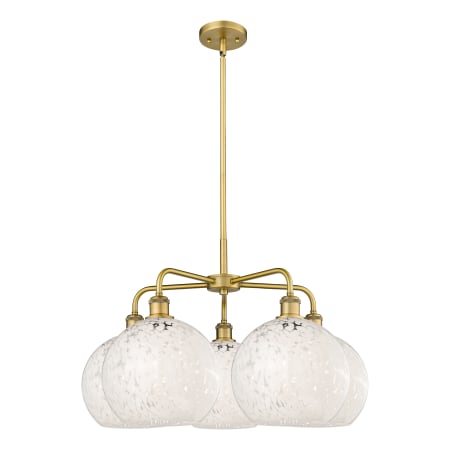 A large image of the Innovations Lighting 516-5C-18-28-White Mouchette-Indoor Chandelier Alternate Image