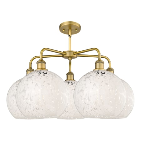 A large image of the Innovations Lighting 516-5C-18-28-White Mouchette-Indoor Chandelier Alternate Image