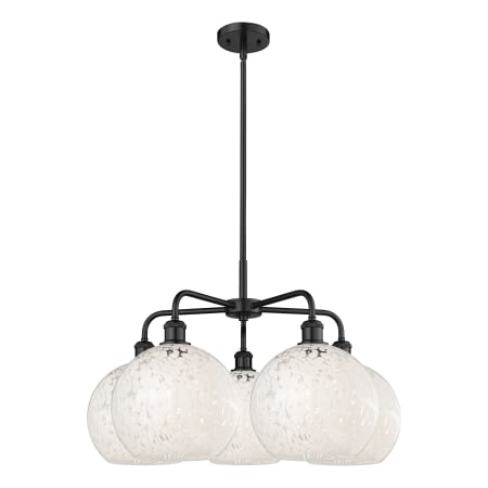 A large image of the Innovations Lighting 516-5C-18-28-White Mouchette-Indoor Chandelier Alternate Image