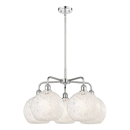 A large image of the Innovations Lighting 516-5C-18-28-White Mouchette-Indoor Chandelier Alternate Image