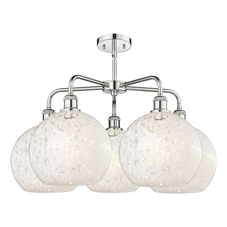 A large image of the Innovations Lighting 516-5C-18-28-White Mouchette-Indoor Chandelier Alternate Image