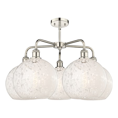 A large image of the Innovations Lighting 516-5C-18-28-White Mouchette-Indoor Chandelier Alternate Image