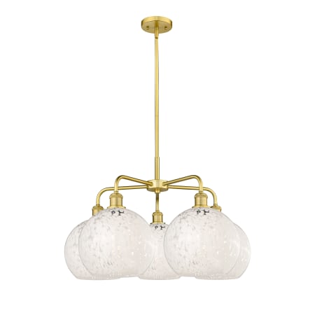 A large image of the Innovations Lighting 516-5C-18-28-White Mouchette-Indoor Chandelier Alternate Image