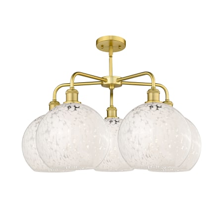 A large image of the Innovations Lighting 516-5C-18-28-White Mouchette-Indoor Chandelier Alternate Image