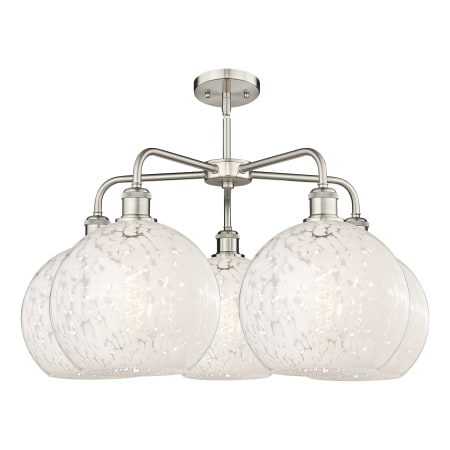 A large image of the Innovations Lighting 516-5C-18-28-White Mouchette-Indoor Chandelier Alternate Image