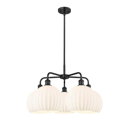 A large image of the Innovations Lighting 516-5C-18-28-White Venetian-Indoor Chandelier Alternate Image