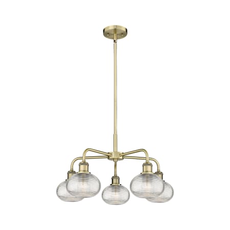 A large image of the Innovations Lighting 516-5CR-13-24 Ithaca Chandelier Alternate Image