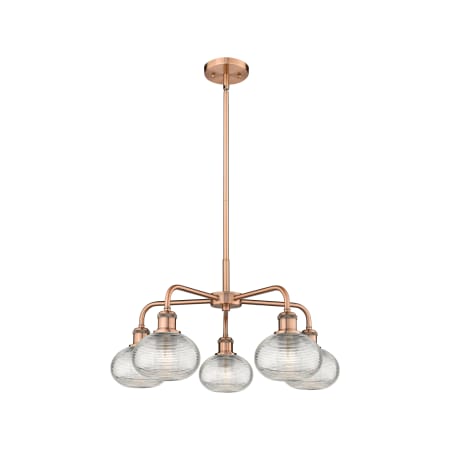 A large image of the Innovations Lighting 516-5CR-13-24 Ithaca Chandelier Alternate Image