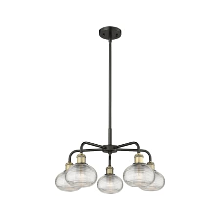 A large image of the Innovations Lighting 516-5CR-13-24 Ithaca Chandelier Alternate Image