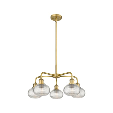 A large image of the Innovations Lighting 516-5CR-13-24 Ithaca Chandelier Alternate Image