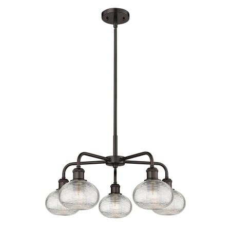 A large image of the Innovations Lighting 516-5CR-13-24 Ithaca Chandelier Alternate Image