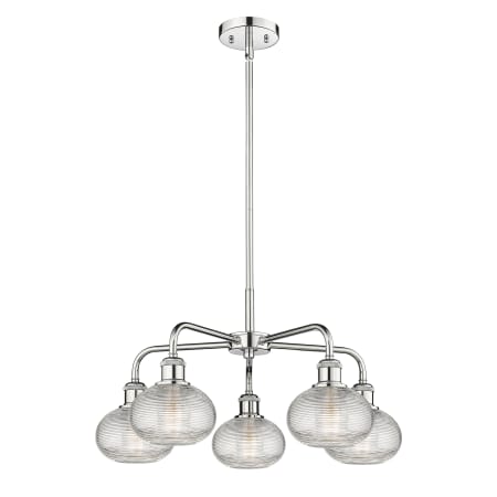 A large image of the Innovations Lighting 516-5CR-13-24 Ithaca Chandelier Alternate Image