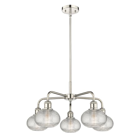 A large image of the Innovations Lighting 516-5CR-13-24 Ithaca Chandelier Alternate Image