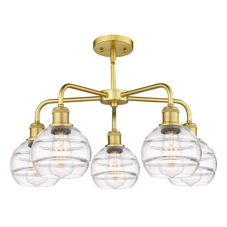A large image of the Innovations Lighting 516-5CR-14-24 Rochester Chandelier Alternate Image