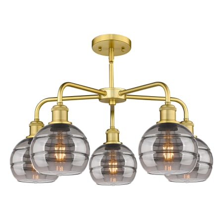 A large image of the Innovations Lighting 516-5CR-14-24 Rochester Chandelier Alternate Image