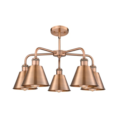 A large image of the Innovations Lighting 516-5CR-14-25 Ballston Chandelier Alternate image