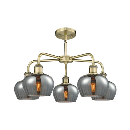 A large image of the Innovations Lighting 516-5CR-14-25 Fenton Chandelier Alternate image